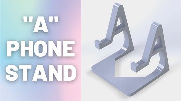 "A" Phone Stand 3D Printed - Tutorial, Print Settings, Time lapse, Showcase