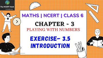 Class 6 NCERT math Chapter 3 Exercise 3.5 introduction