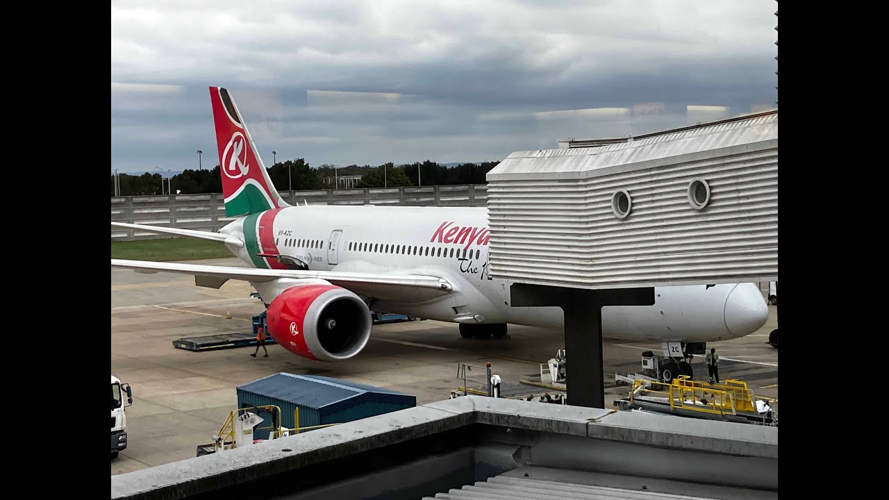 Kenya Airways Flight from  London Heathrow to Jomo Kenyatta Int. Airport, Nairobi,Kenya 7.9.2025