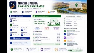 north dakota paycheck calculator