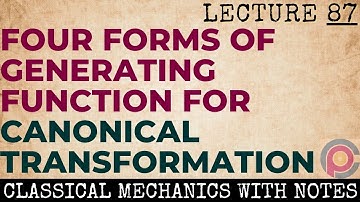 Four types of generating function for canonical transformation