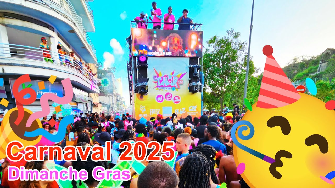 💃🏿🕺🏿 Carnaval Martinique 2025 | DIMANCHE GRAS, c'est la GRANDE PARADE à Fort-de-France ! 🎭🔥