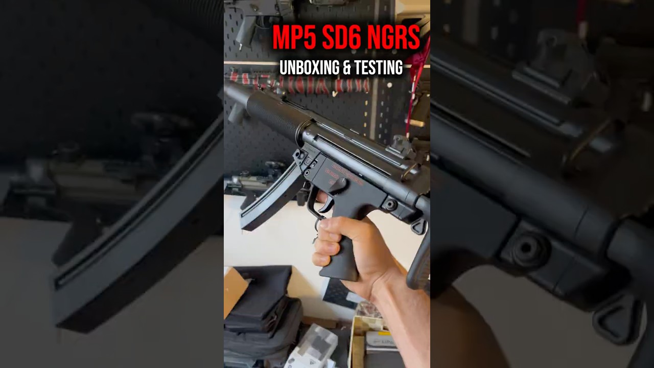 TOKYO MARUI MP5 SD6 NGRS, Unboxing & Test shooting