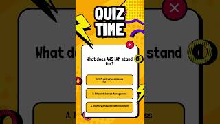 AWS IAM Quiz #1 | What Does IAM Stand For? | AWS Interview Questions &amp; Answers #shorts