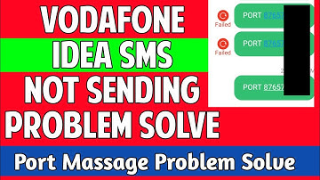 vodafone port message not sent | vi sms not sending problem | vi message not sent