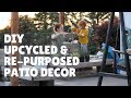 DIY PATIO DECOR | UP-CYCLED AND RE-PURPOSED FLOWER POTS