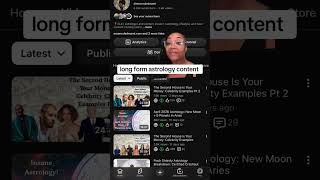 tap into my yt channel for long form astrology content if that’s your vibe! #astrology #horoscope