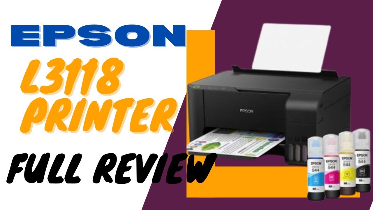  EPSON L3118 FULL REVIEW UNBOXING YouTube