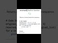 python reversed function neat cheat notes @CodeWithHarry
