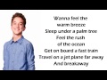 Daniel Seavey - Breakaway Lyrics (American Idol Top 9 Recordings)