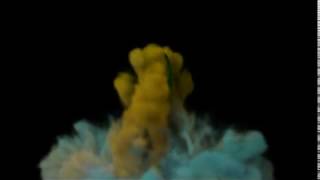Fun spinning coin smoke from blender