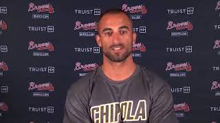 Atlanta braves outfielder nick markakis discusses his decision to opt
back in the 2020 mlb season.