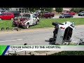 Car overturns in Lexington intersection crash
