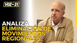 Fernando Cillóniz ELIMINACIÓN DE MOVIMIENTOS REGIONALES: "Habrá una reacción violenta en regiones"