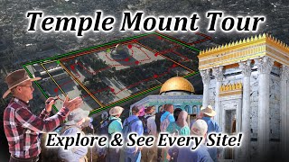 Temple Mount Tour! Location of Solomon & Herod Temple Platforms! Dome of the Rock, Temple Location!