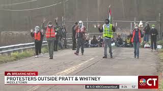 10 arrested in protest outside Pratt Whitney in Middletown
