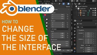 Blender how to change the size of the interface