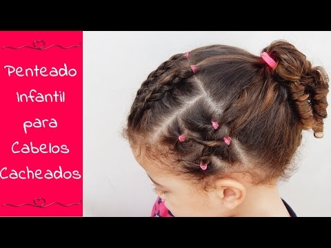 Penteados para Cabelos cacheados Infantil – Penteados para Cabelo