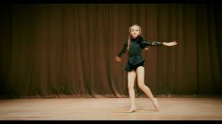 10 - Year - Old Aika: First Acro Solo: Addams Family Theme Song