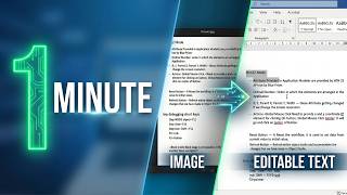 Convert Image to Text in 1 Minute | Microsoft Word Hidden Trick