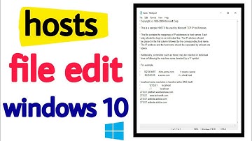 Hosts File Edit Windows 10 Bangla 2020 || How to Modify Host File 2020 || PTB
