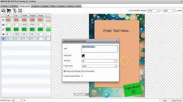 Beauty Mirror Booth, Software Operation: Layout Designer