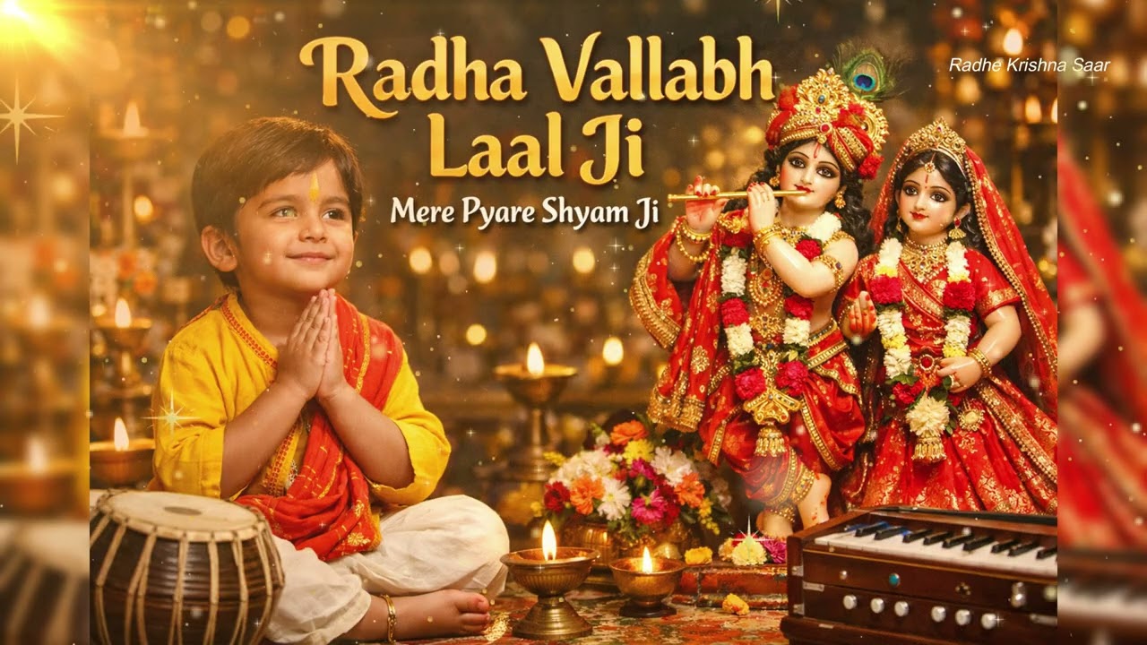 Radha Vallabh Laal Ji ❤️ | Child Devotional Song | Vrindavan Bhajan 