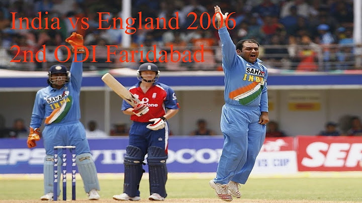 India vs England 2006 2nd ODI Faridabad