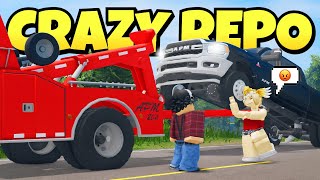 I Had To Repo A Crazy Ladys Car In Roblox American Plains Mudding