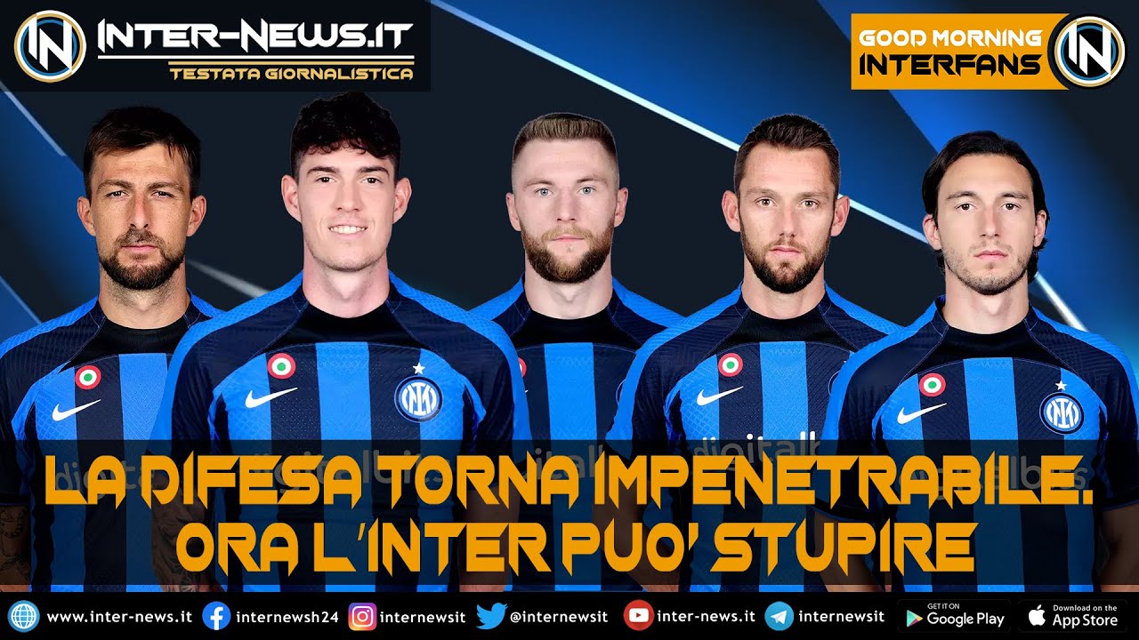 La difesa torna impenetrabile. Ora l’Inter può stupire | Good Morning ...