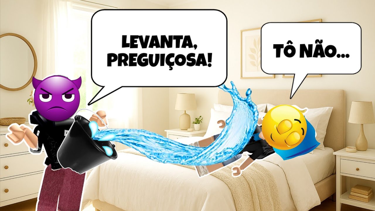 A Madrasta Que Jogou Água Na Menina Preguiçosa E Pirracenta - História Roblox 