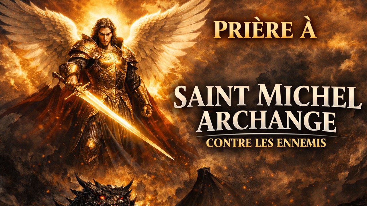 Prière À Saint Michel Archange Contre Les Ennemis.