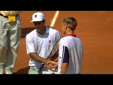 Pete Sampras vs Yevgeny Kafelnikov 1996 Roland Garros SF Highlights