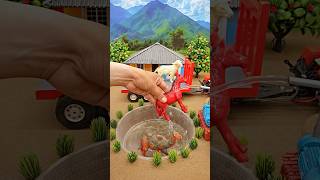Diy mini tractor video mini water pump science project machine #ytshorts #cartoon #tractor