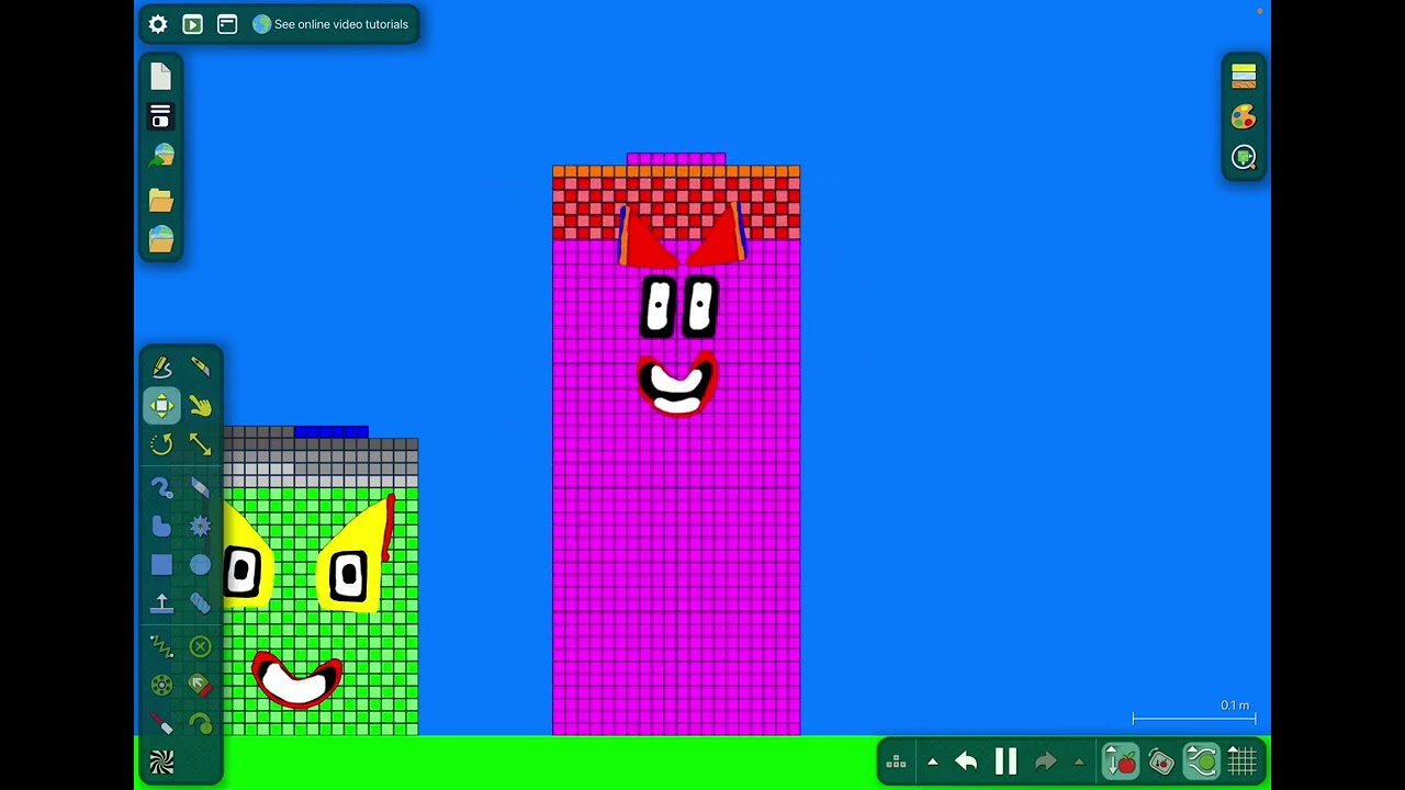 Numberblocks perfect numbers band with faces AND planets