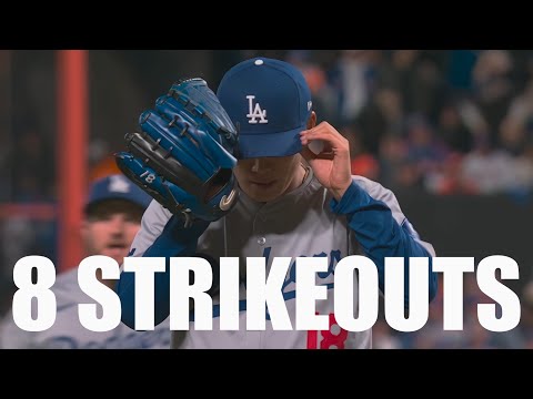Yoshinobu Yamamoto Strikes Out 8 Mets in NLCS Game 4