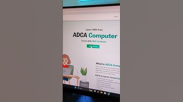 ADCA Course Free With Certificate #adca #computer #laptop #viral #reels #shorts #course #viralvideo