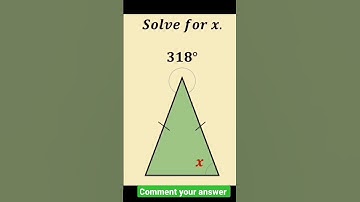 Solve for x/Isosceles triangles/#shorts