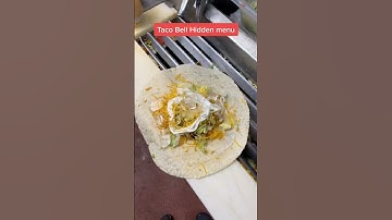 Hidden menu! Taco Bell