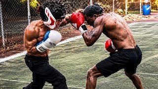 Street Boxing at the Court Turned Serious Fast 🥊