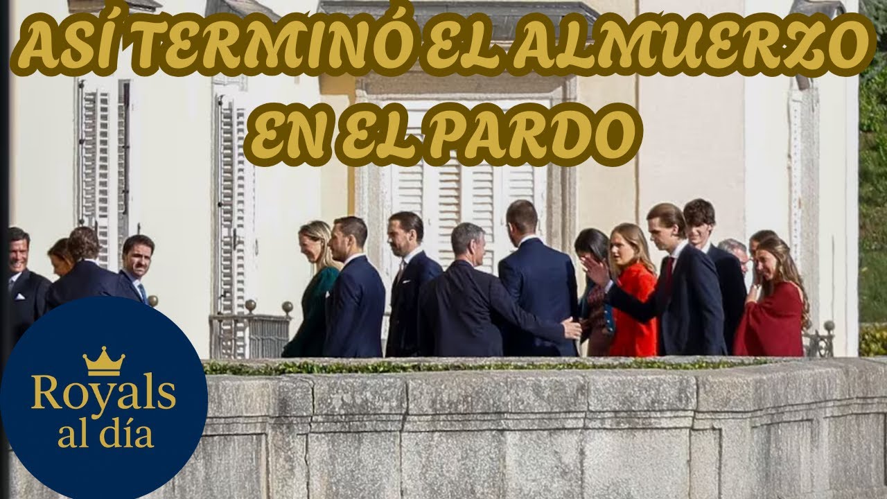 Almuerzo Privado en El Pardo: Así se marchó la familia real entre sonrisas y gestos serios