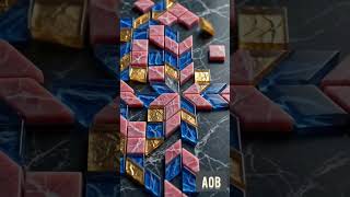 Mathematical Perfection: The Ultimate Mosaic Transformation 💠📐 #MosaicArt #Precision #Satisfying