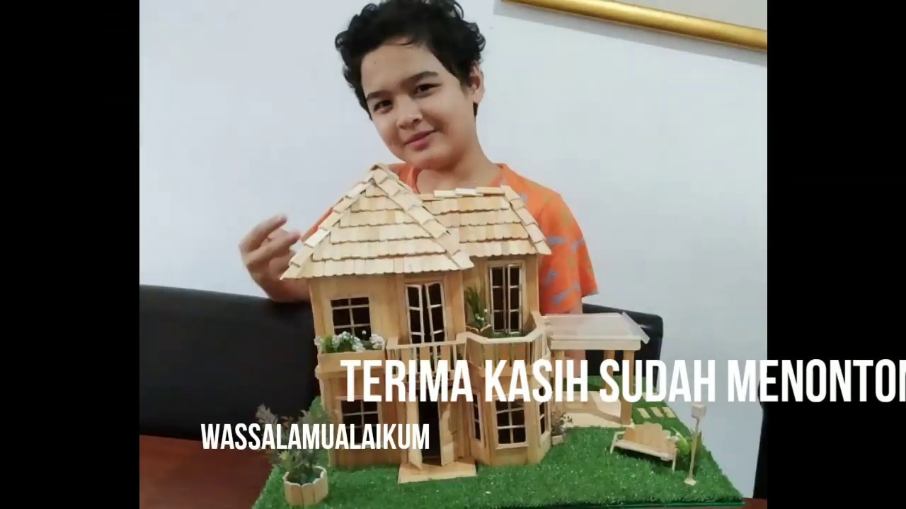 Cara membuat rumah keren dari  stik  es  krim YouTube