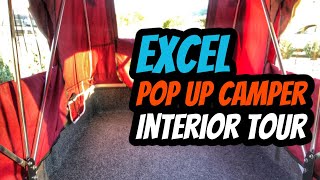 Excel Pop Up Camper Interior Tour | LeesUre Lite | SLT Trailers | Excel  / Excel II