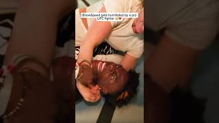 IShowSpeed gets humiliated by a pro UFC fighter #shorts #ishowspeed #viral #ufc