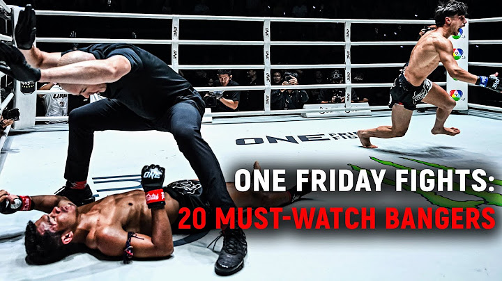 20 MUST-WATCH Fights From ONE Friday Fights 😤