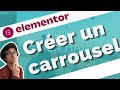 Carrousel gratuit avec elementor