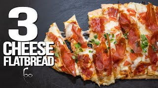 THREE CHEESE FLATBREAD RECIPE FROM MY RESTAURANT | SAM THE COOKING GUY