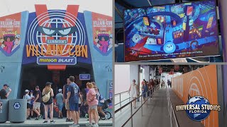 Illumination's Villain-Con: Minion Blast - ALL QUEUE VIDEOS | Universal Studios Florida