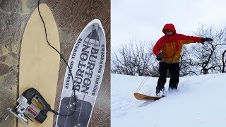 Homemade Vintage 1981 Burton Snowboard - YouTube
